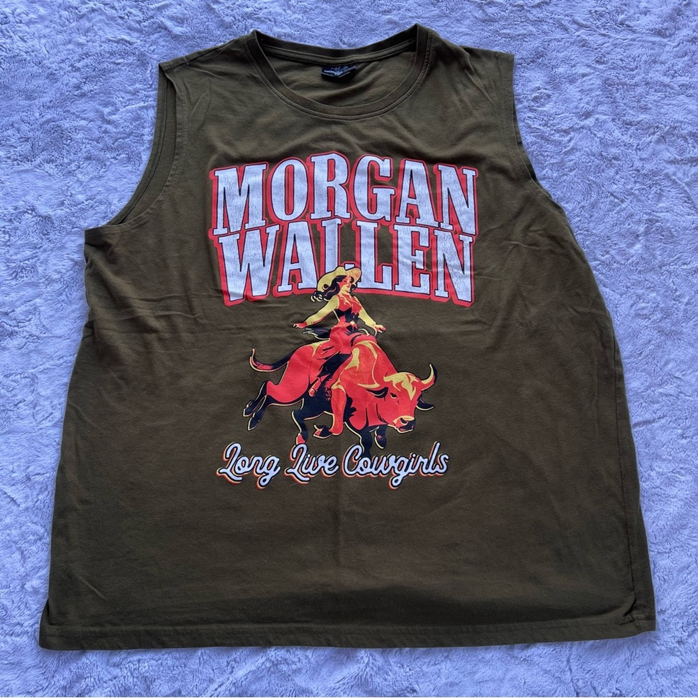 Morgan Wallen Dark Green Tank Top - Size XL